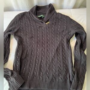 Ralph Lauren Women’s Black Cotton Sweater